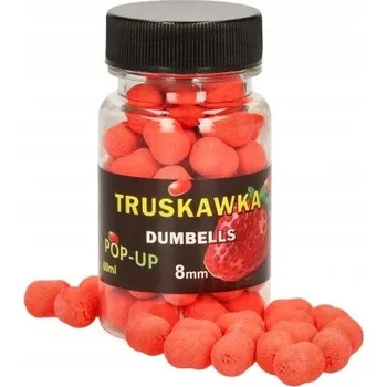 Boilies MCKARP POP UP nástrahy DUMBELLS 8 mm FEEDER JAHODA (Jahoda)