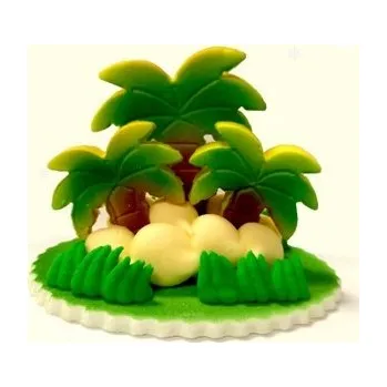 Jedlá dekorace na dort DEKORACE CUKROVÁ OZDOBA NA DORT PALMY STROMKY