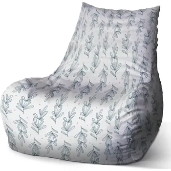 Sedací pytel Sablio Sedací vak Bean Modré lístky - 60 x 70 x 70 cm