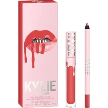 Dámský parfém Kylie Cosmetics Sada Matte Liquid Lipstick + Lip Liner 801 Queen