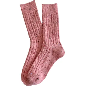 Dámské ponožky Dámské ponožky EU 35-40 Polyester Měkké pohodlné teplé elastické dámské ponožky na každodenní nošení pro podzim a zimu jemné příjemné růžová