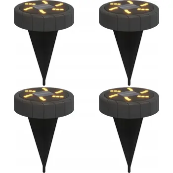 Venkovní osvětlení Solární lampa zapichovací VidaXL černá 13 cm 4 ks