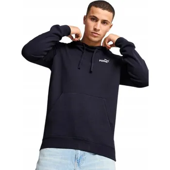 Pánská mikina PUMA PÁNSKÁ MIKINA S KAPUCÍ PUMA ESS SMALL No. 1 LOGO, tmavě modrá, rS