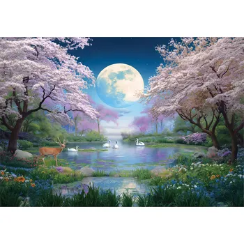 Fototapeta FOTOTAPETA JEZERO LES KRAJINA PŘÍRODA NA ZEĎ LOŽNICE OBÝVACÍ POKOJ 350x250