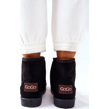 Dívčí sněhule Sněhové Boty Izolovane S Kožešinou černé Vicandi 40