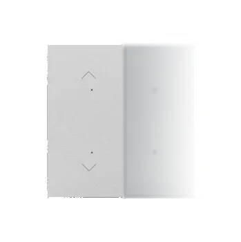 vypínač Kryt pro elektronické vypínače a ovladače, 1/2 násobný, s piktogramy pro ovládání, Simon 55 TKE21/143, hliníková