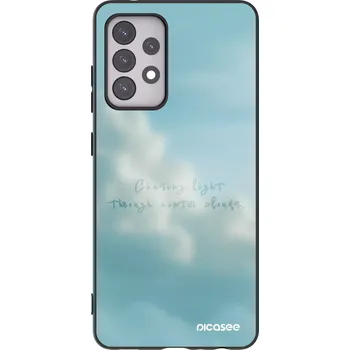 Pouzdro na mobilní telefon Picasee silikonový černý obal pro Samsung Galaxy A52s 5G A528B - CHASiNG LIGHT