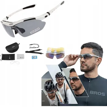 Sluneční brýle Polarizační cyklistické brýle UV400 + vyměnitelná skla 30 gramů Rockbros