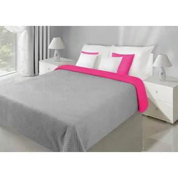 Přehoz na lůžko Přehoz na postel 220x240 FILIP EuroFirany velur ocel+amarant