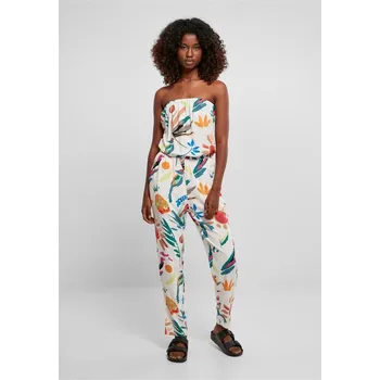 Dámské šaty Ladies Viscose Bandeau Jumpsuit - whitesandfruity M