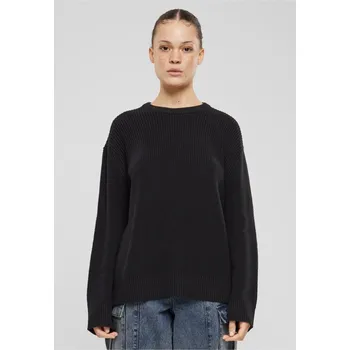 Dámský svetr Ladies Rib Knit Sweater - black 3XL