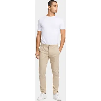 Pánské kalhoty Lindbergh Chino kalhoty 30-005044 Béžová Slim Fit 29_32