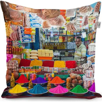 Polštář Sablio Polštář Barevné koření - 50x50 cm