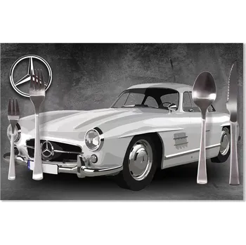 prostírání Sablio Prostírání Mercedes-Benz 300 SL Šedé pozadí: 40x30cm