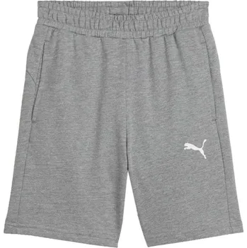 Dětské kraťasy Puma TEAMGOAL CASUALS SHORTS JR 164 Šedá, Bílá