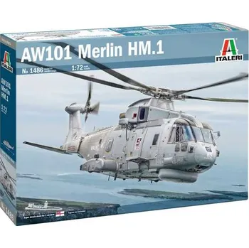 Plastikový model Italeri Model Kit vrtulník 1486 - AW-101 Merlin HM.1 (1:72)