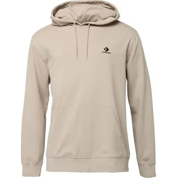 Pánská mikina Pánská mikina Converse STANDARD FIT LEFT CHEST STAR CHEV EMB HOODIE FT XL Béžová