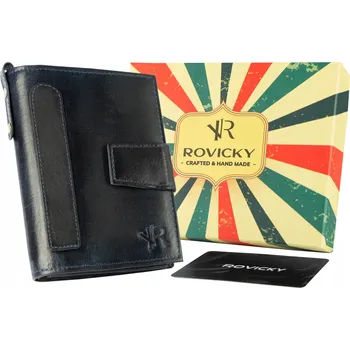 Rovicky peněženka z přírodní kůže modrá - muž