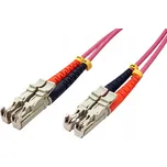 ROLINE Optický patch. E2000(UPC)-E2000(UPC), 50/125, LSOH, duplex, OM4, 5m