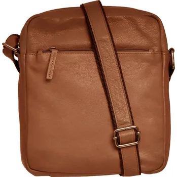 Pánská kožená taška přes rameno LB-346 TAN světle hnědá
