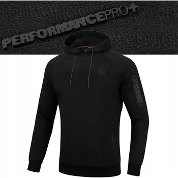 Pánská mikina PITBULL WEST COAST PÁNSKÁ MIKINA S KAPUCÍ BERMUDA 300g ČERNÁ M .N