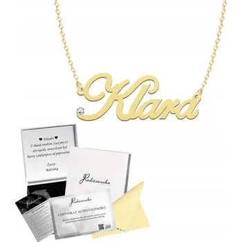Náhrdelník Pozlacený náhrdelník se jménem KLÁRA + Věnování