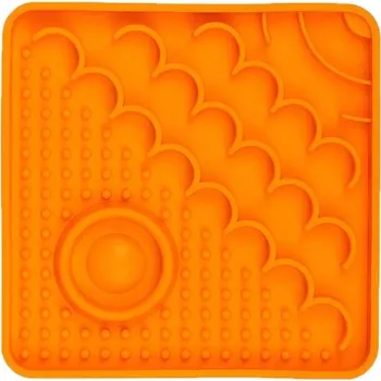 lízací podložka LICKIMAT Catster lízací podložka oranžová 15x15cm