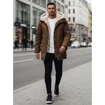 Pánská zimní bunda s kapucí Dstreet TX4964z Barva: Béžová, Velikost: 3XL/56