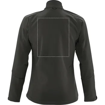 Dámská softshellová bunda ROXY DÁMSKÁ SS BUNDA 340g 80 BACK, 280x230mm Výšivka, 1 barva