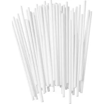 Jednorázové nádobí Dortisimo Špejle na lízátka bílé 13 cm (50 ks)