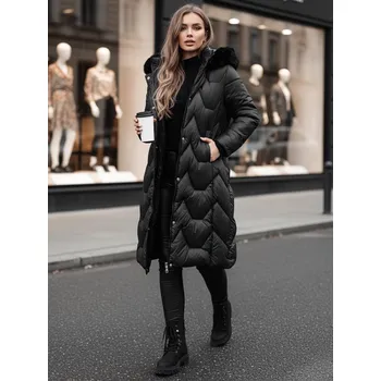 Dámská dlouhá prošívaná bunda WINTERACT Dstreet TY4775z Barva: Černá, Velikost: S