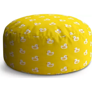 Taburet Sablio Taburet Circle Bílé kachničky: 38x48 cm