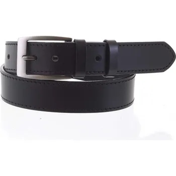 Módní doplněk Pánský kožený opasek černý - PB Adami 105 černá