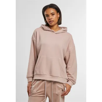 Dámská mikina Ladies Light Terry Oversized Hoodie - duskrose L