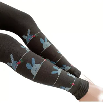 Dámské oblečení Dětské legíny Ušák - 98-104 / hnědá