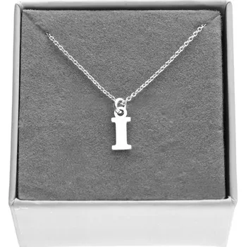 Náhrdelník Stříbrný náhrdelník řetízek s písmenem I litera písmeno I stříbro 925 45 cm