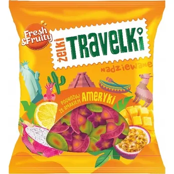 Cukrovinka Travelki želé Želé Bonbony Flavors of America 80g Wawel