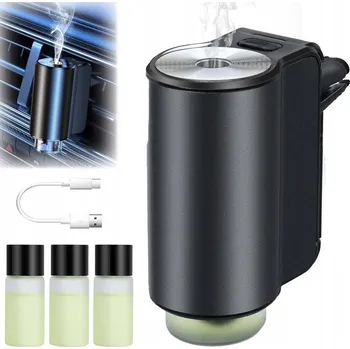 Vůně do auta AUTOMOBILOVÝ DIFUZÉR VŮNĚ AROMATERAPIE INTELIGENTNÍ START-STOP 3 VŮNĚ