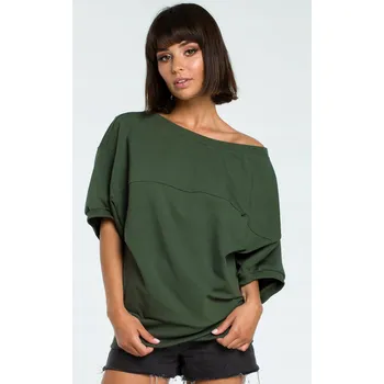 Dámská mikina Dámská mikina BeWear bez kapuce , navléká se přes hlavu, velikost L/XL