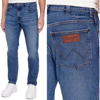 Pánské džíny Wrangler River pánské džíny rovného střihu velikost 31/34