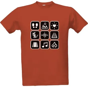 Pánské oblečení Tričko s potiskem Monopól piktogramy pánské