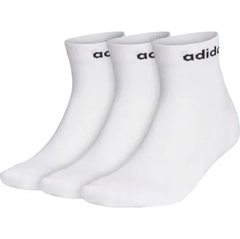 Pánské ponožky ADIDAS PONOŽKY HC ANKLE vel.40-42 BÍLÉ 3PAK GE1381