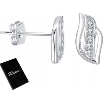Náušnice STŘÍBRNÉ RHODIOVANÉ NÁUŠNICE PEcky ŠROUBKY PRO ŽENU DÍVKU STŘÍBRO 925
