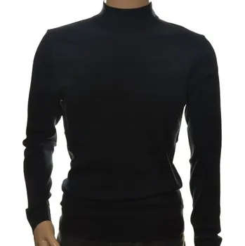 Pánský svetr Pánský svetr s rolákem, vlněný, XXL 2XL černý 1701