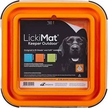 lízací podložka LICKIMAT Keeper Outdoor podložka pro lízací podložky oranžová
