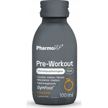 Anabolizér Pharmovit GymFood Pre-Workout Plus Doplněk stravy energetický nápoj pomeranč 100 ml