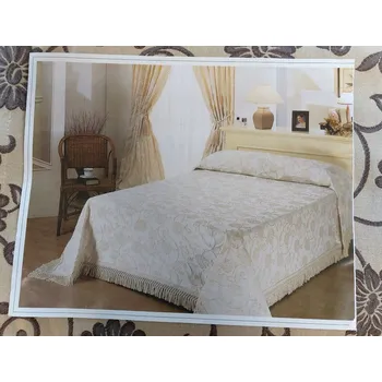 Přehoz na lůžko Oboustranný přehoz na postel 170x210 Eurofirany Bolonha hnědý