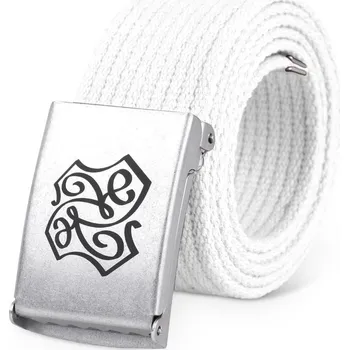 Opasek Pásek plátěný Kaletnik Bílý