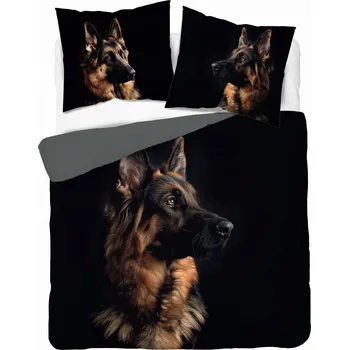 Povlečení Bavlněné Povlečení Německý ovčák 220x200 Holland Natura