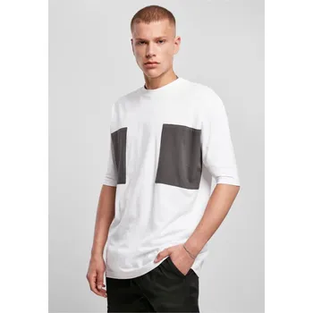 Pánské tričko Big Double Pocket Tee - white/asphalt 4XL